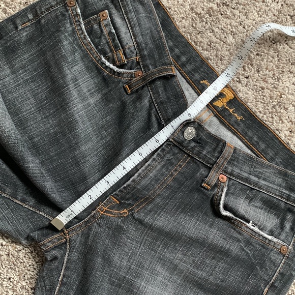 7 for All Mankind Bootcut Black Wash Jeans - Picture 4 of 12